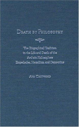 Ava Chitwood: Death by Philosophy (Hardcover, University of Michigan Press)