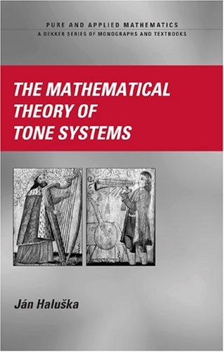 Jan Haluska: The Mathematical Theory of Tone Systems (Hardcover, 2019, CRC)