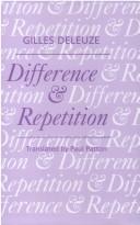 Gilles Deleuze: Difference and Repetition (Hardcover, 1994, Athlone Press)