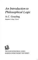 A. C. Grayling: An introduction to philosophical logic (1982, Barnes & Noble Books)