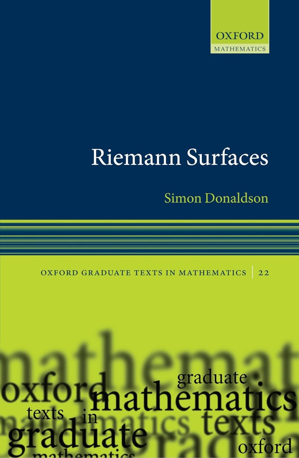 Simon Donaldson: Riemann Surfaces (2011, Oxford University Press, Incorporated)