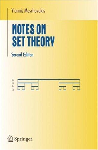 Yiannis N. Moschovakis: Notes on Set Theory (Undergraduate Texts in Mathematics) (Springer)