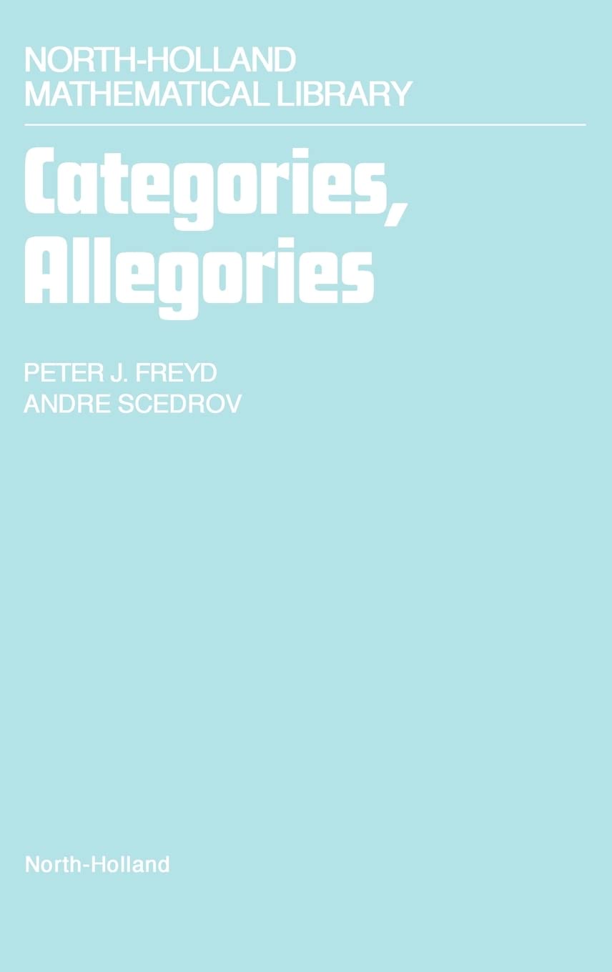 P. J. Freyd, A. Scedrov: Categories, Allegories (1990, North Holland)