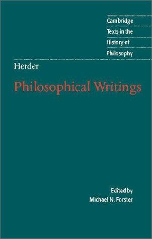 Johann Gottfried Herder, Michael N. Forster: Herder, Philosophical Writings (Hardcover, Cambridge University Press)